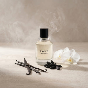 Fugazzi Vanilla Haze Extrait kvepalų buteliukas – nišinė vanilės parfumerija, Aroma Tale