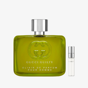 Gucci Guilty Elixir kvepalu buteliukas – intensyvus vaniles ir ambros aromatas vyrams