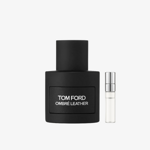 Tom Ford Ombre Leather EDP kvepalų mėginukas su atomaizeriu – odos ir kardamono sodrus prabangus unisex aromatas, Aroma Tale