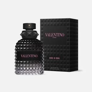 Valentino Born in Roma EDT kvepalų pakuotė ir buteliukas – modernaus vyriško aromato mėginukas su atomaizeriu, Aroma Tale