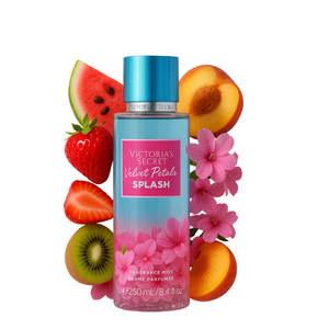 Victoria's Secret Velvet Petals Splash kūno dulksnos buteliukas 250 ml – švelnus gėlių aromatas moterims kasdienai