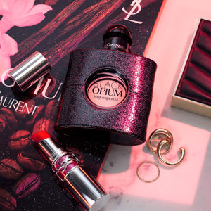 YSL Black Opium EDP kvepalų buteliukas – kavos, vanilės ir baltų gėlių hipnotizuojantis aromatas moterims, Aroma Tale
