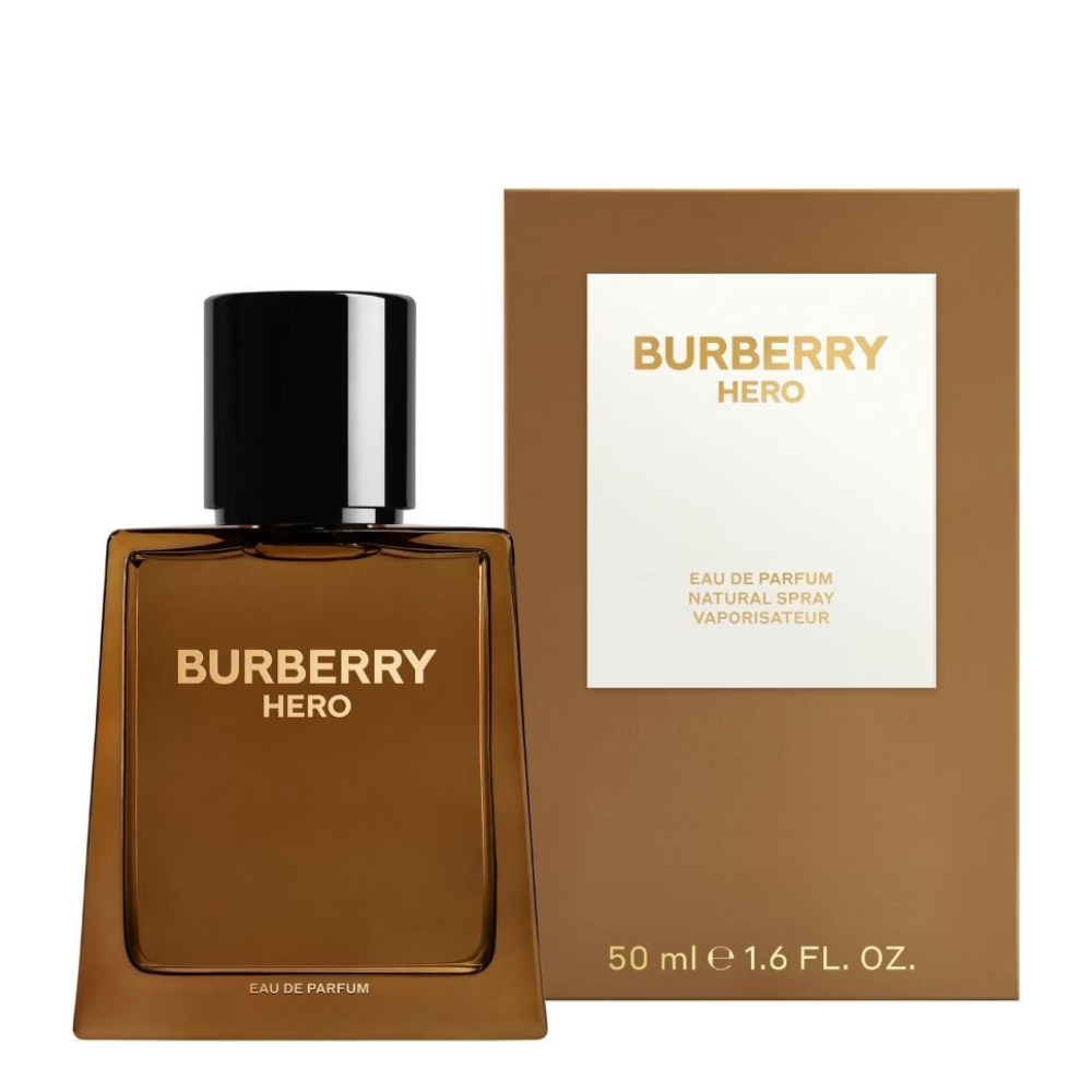 Burberry Hero kvepalų buteliukas ir pakuotė – elegantiškas vyriškas aromatas, Aroma Tale