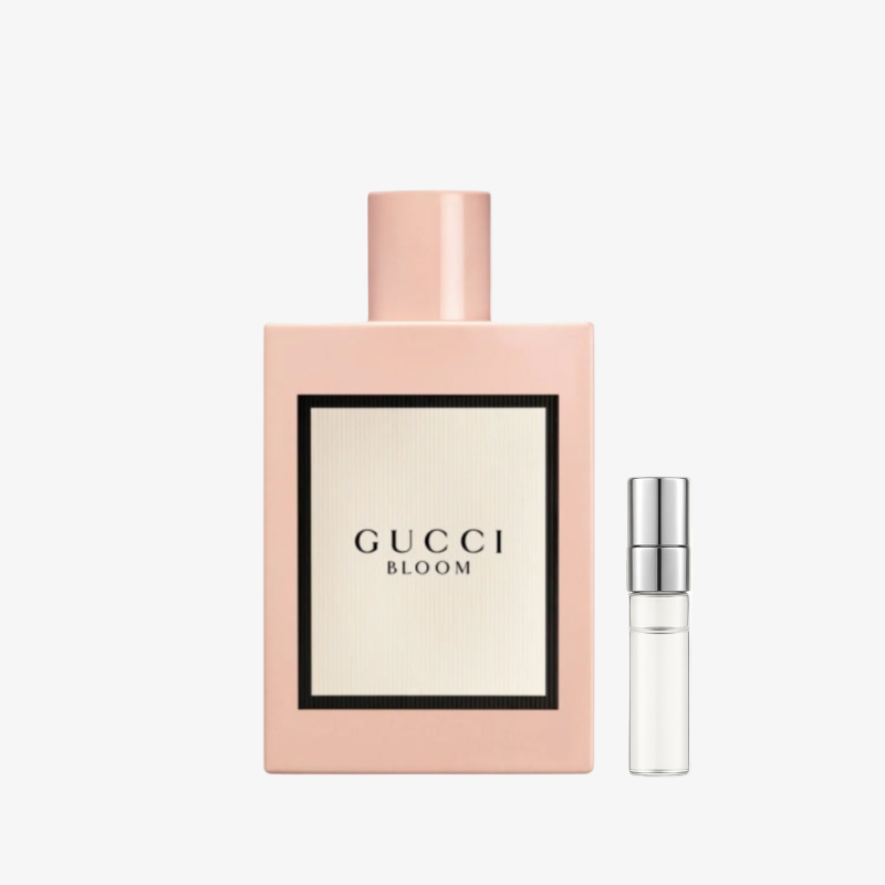 Gucci Bloom EDP kvepalų mėginukas su atomaizeriu moterims – tuberozės, jazminų ir baltų gėlių aromatas, Aroma Tale