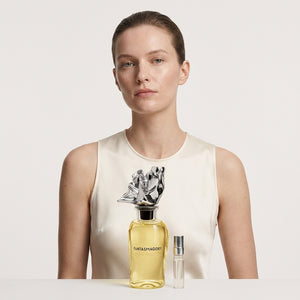 Louis Vuitton Fantasmagory Extrait de Parfum kvepalų mėginukas – saldus vanilės ir migdolų aromatas, Aroma Tale