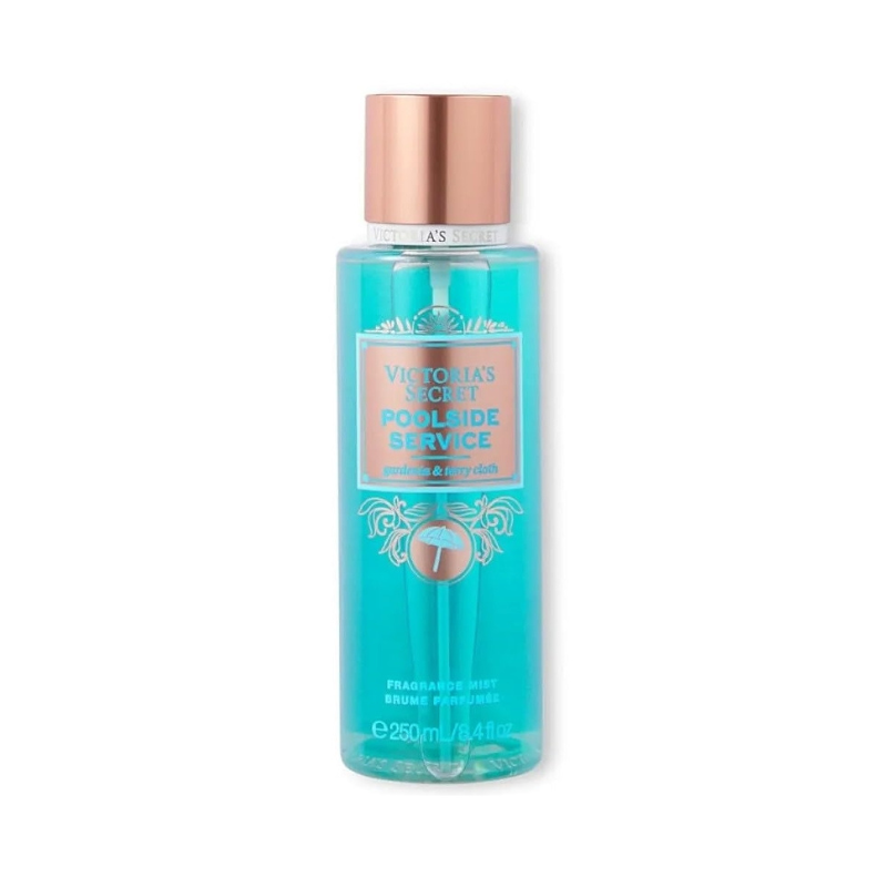 Victoria's Secret Poolside Service kūno dulksna 250 ml moterims su tropinėmis vasariškomis natomis – gaivus body mist vasarai