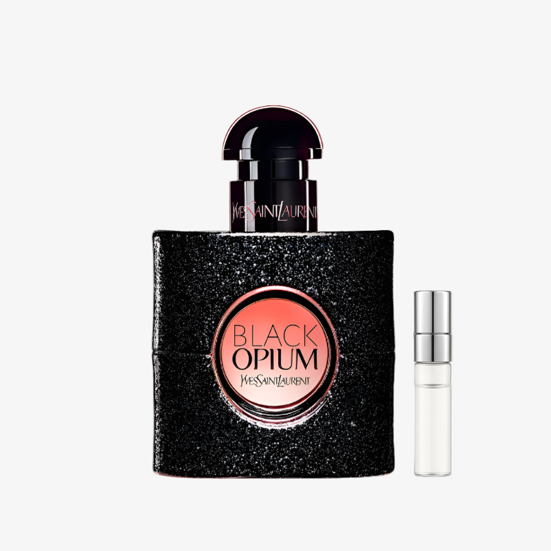 YSL Black Opium EDP 1 ml kvepalų mėginukas – juodoji kava, vanilė, jazminas